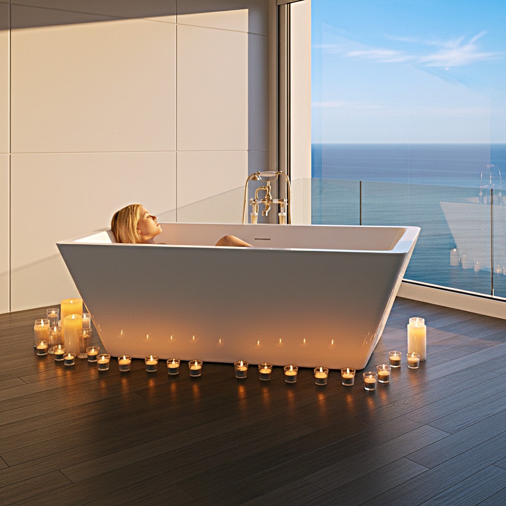 Modena Acrylic Freestanding Bathtub Made in Turkey